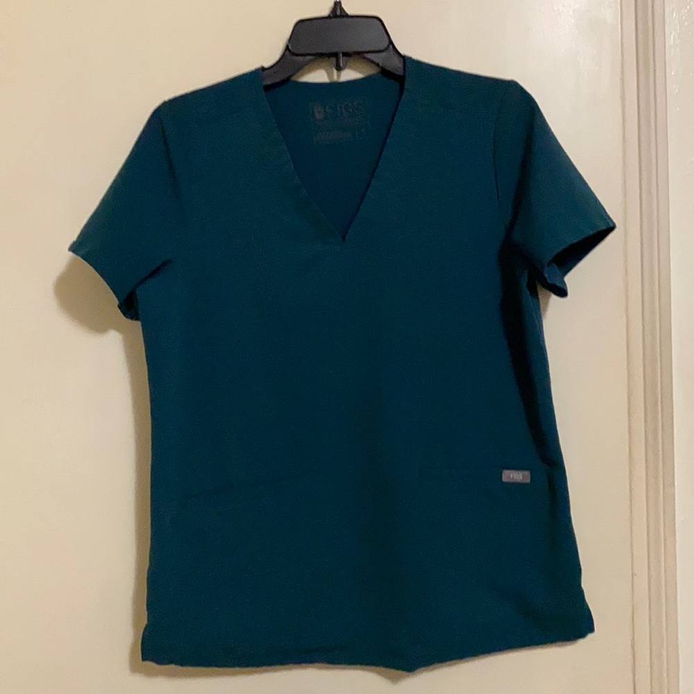 Figs Caribbean Blue Top